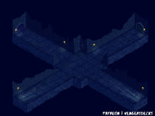 Load image into Gallery viewer, Dungeon Crossway Isometric Map Pack