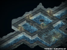 Load image into Gallery viewer, Dungeon Waters Isometric Map Pack