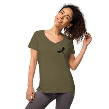 Load image into Gallery viewer, Venger's Decks Women’s Fitted V-Neck T-Shirt