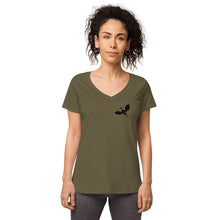 Load image into Gallery viewer, Venger's Decks Women’s Fitted V-Neck T-Shirt