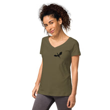 Load image into Gallery viewer, Venger's Decks Women’s Fitted V-Neck T-Shirt