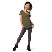Load image into Gallery viewer, Venger's Decks Women’s Fitted V-Neck T-Shirt