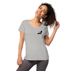Venger's Decks Women’s Fitted V-Neck T-Shirt