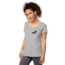 Load image into Gallery viewer, Venger's Decks Women’s Fitted V-Neck T-Shirt