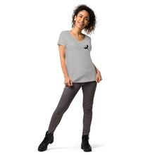 Load image into Gallery viewer, Venger's Decks Women’s Fitted V-Neck T-Shirt