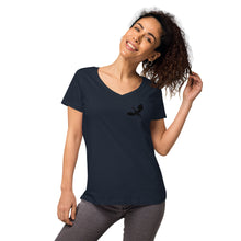 Load image into Gallery viewer, Venger's Decks Women’s Fitted V-Neck T-Shirt