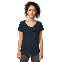 Load image into Gallery viewer, Venger's Decks Women’s Fitted V-Neck T-Shirt
