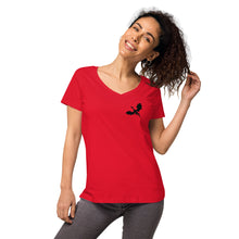 Load image into Gallery viewer, Venger's Decks Women’s Fitted V-Neck T-Shirt