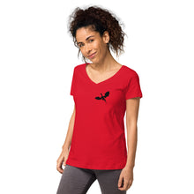 Load image into Gallery viewer, Venger's Decks Women’s Fitted V-Neck T-Shirt