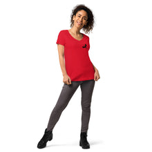 Load image into Gallery viewer, Venger's Decks Women’s Fitted V-Neck T-Shirt