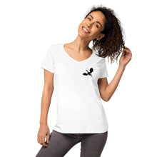 Load image into Gallery viewer, Venger's Decks Women’s Fitted V-Neck T-Shirt