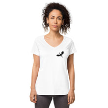 Load image into Gallery viewer, Venger's Decks Women’s Fitted V-Neck T-Shirt