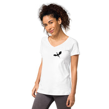Load image into Gallery viewer, Venger's Decks Women’s Fitted V-Neck T-Shirt