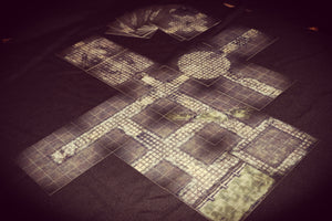 The Caverns | Modular Dungeon Map Tiles | Physical + Digital