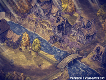 Load image into Gallery viewer, Abandoned Village Isometric Battlemap