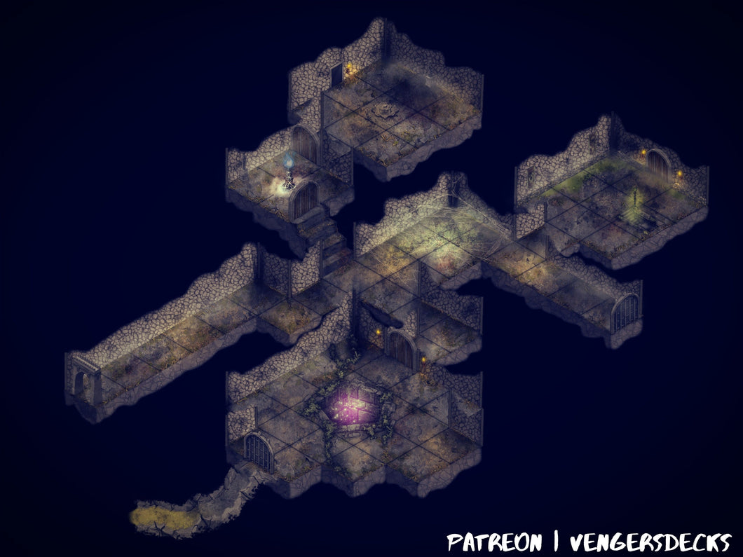 Caverns of Wirok Isometric Map Pack