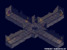 Load image into Gallery viewer, Dungeon Crossway Isometric Map Pack