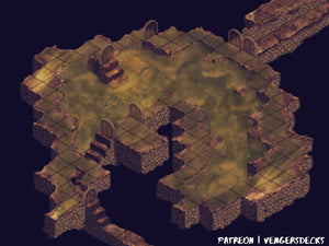 Dungeon Sewer Isometric Map Pack