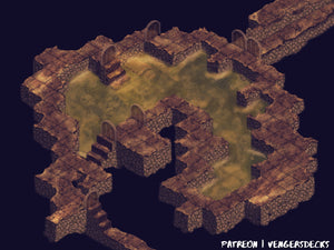 Dungeon Sewer Isometric Map Pack