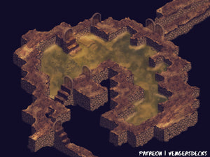 Dungeon Sewer Isometric Map Pack
