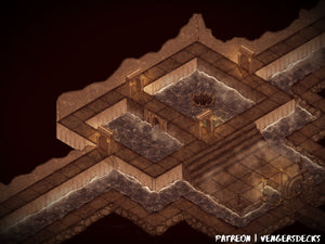 Dungeon Waters Isometric Map Pack