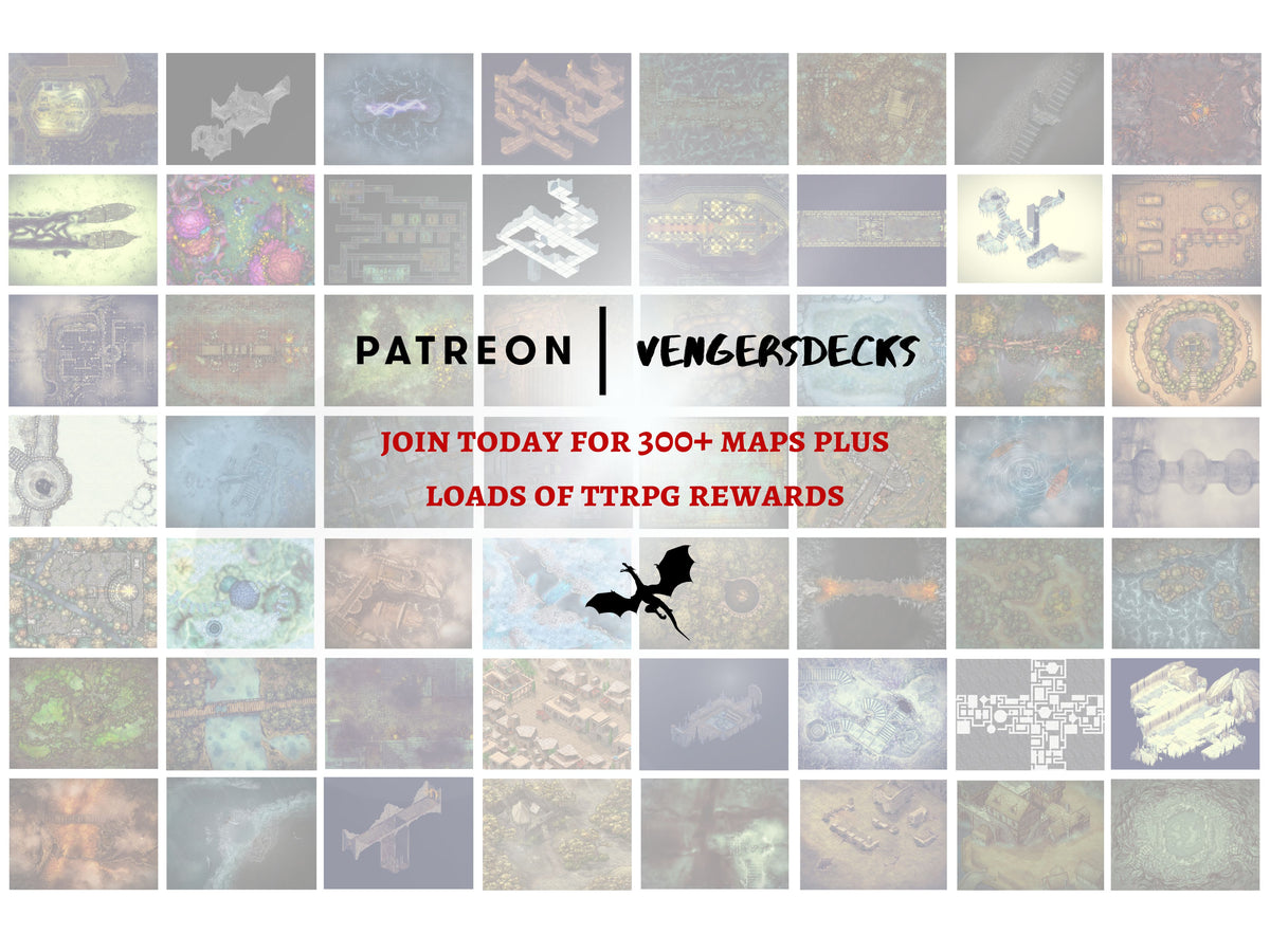 Mystery Battle Map Bundle Pack 2 – Venger's Decks
