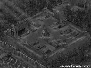 Ruined Graveyard Isometric Map Pack