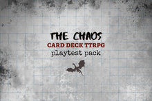 Load image into Gallery viewer, The Chaos | Card Deck Tabletop Roleplaying Game | Playtest Pack