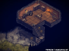 Load image into Gallery viewer, Cellar Dungeon Isometric Battlemap