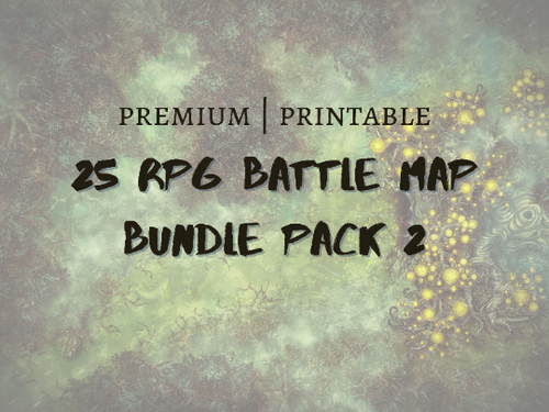 25 Premium RPG Battle Map Bundle Pack 2