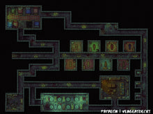Load image into Gallery viewer, Gothic Dungeon Battlemap