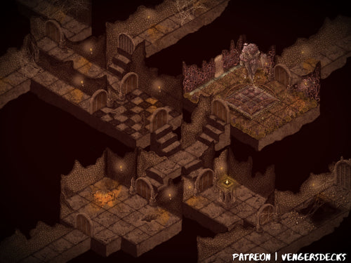 Perilous Levels Isometric Battlemap